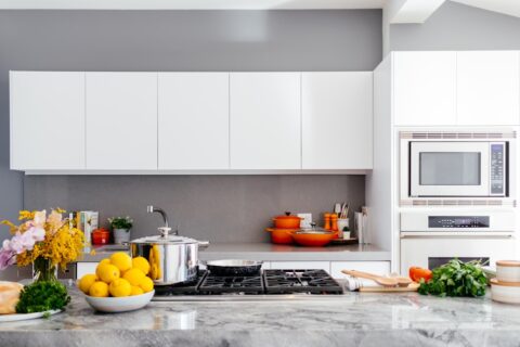 white over-the-range oven
